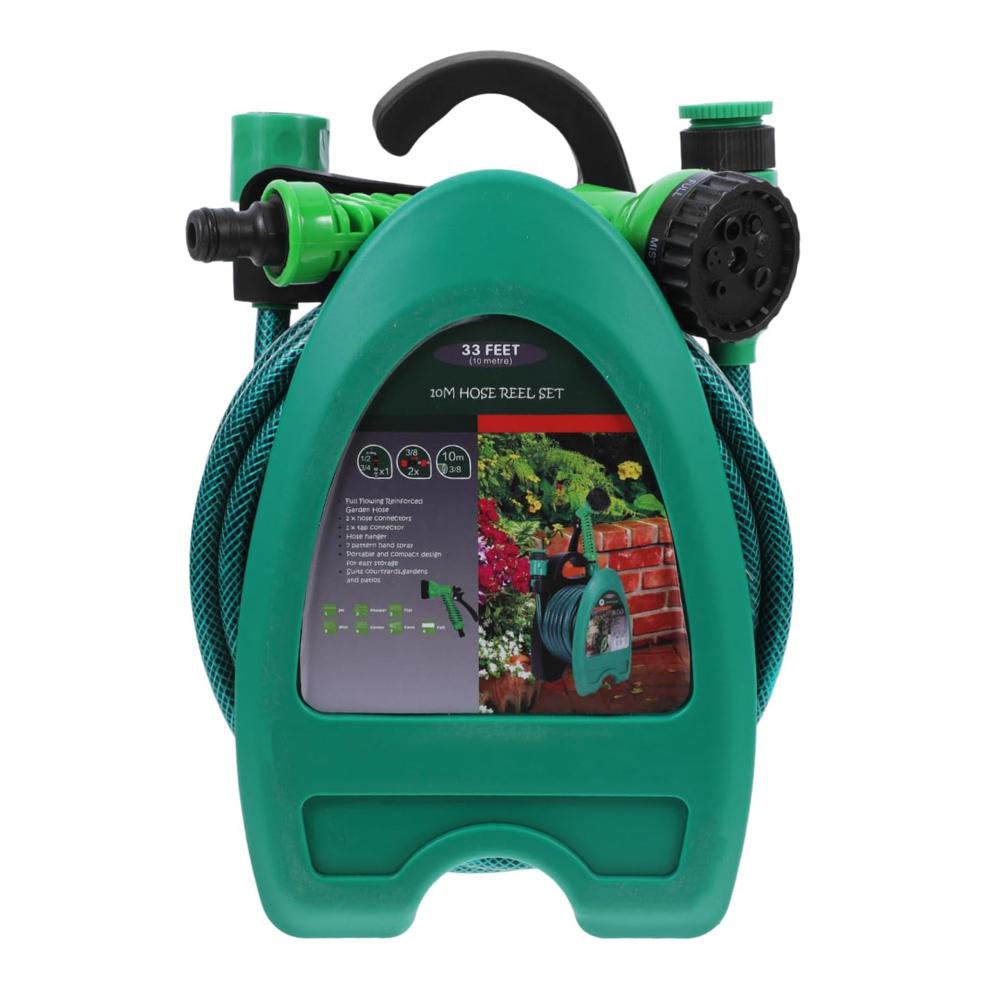 Шланг для полива Hose Reel Set с катушкой и распылителем с 7 режимами 10 м Зеленый (120.1758) - фото 3
