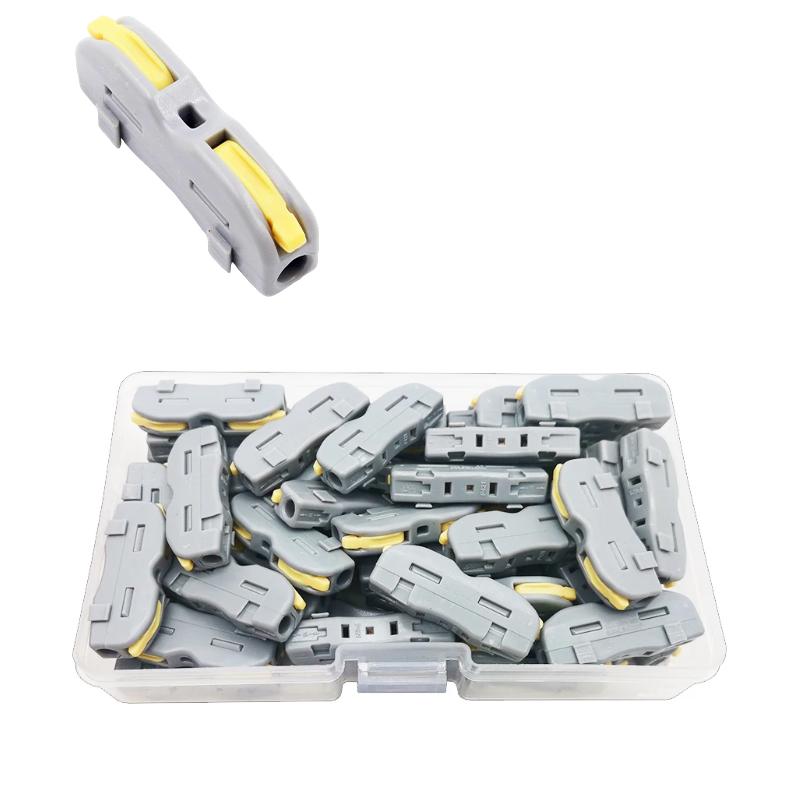 Набор клемм Tactix 0,08-4 мм2 32А 1-1 проходная наборная 39,5х9х14,5 мм 45 шт. Желтый (P421Y-45box)