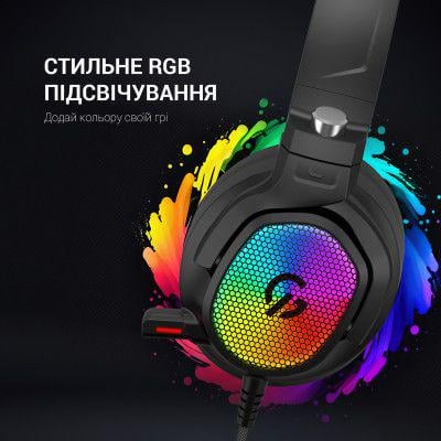 Наушники GamePro HS1300 RGB 7.1 Black (HS1300) - фото 11