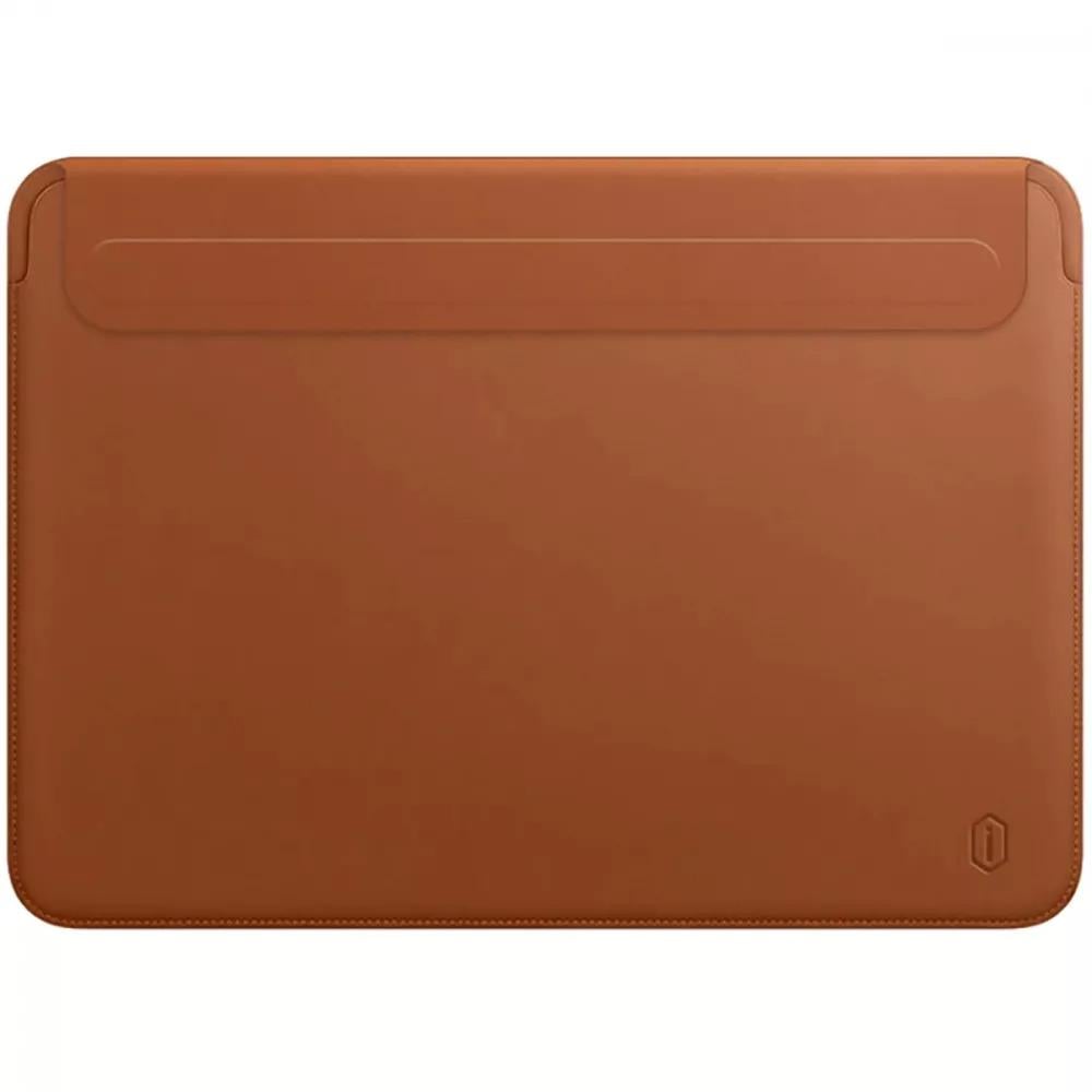 Чехол для ноутбука на магните WIWU Skin Pro 2 Leather Sleeve for MacBook 13,6" Brown (14197244)