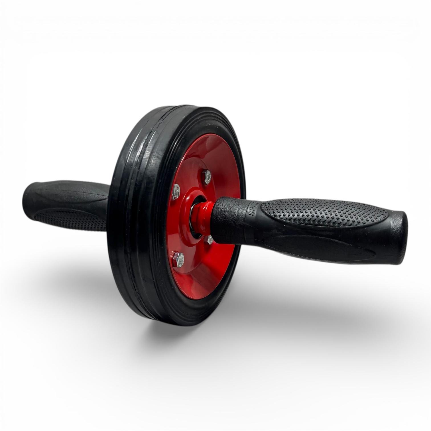 Ролик-тренажер для пресса Мощь одинарное колесо Красный (31263697)