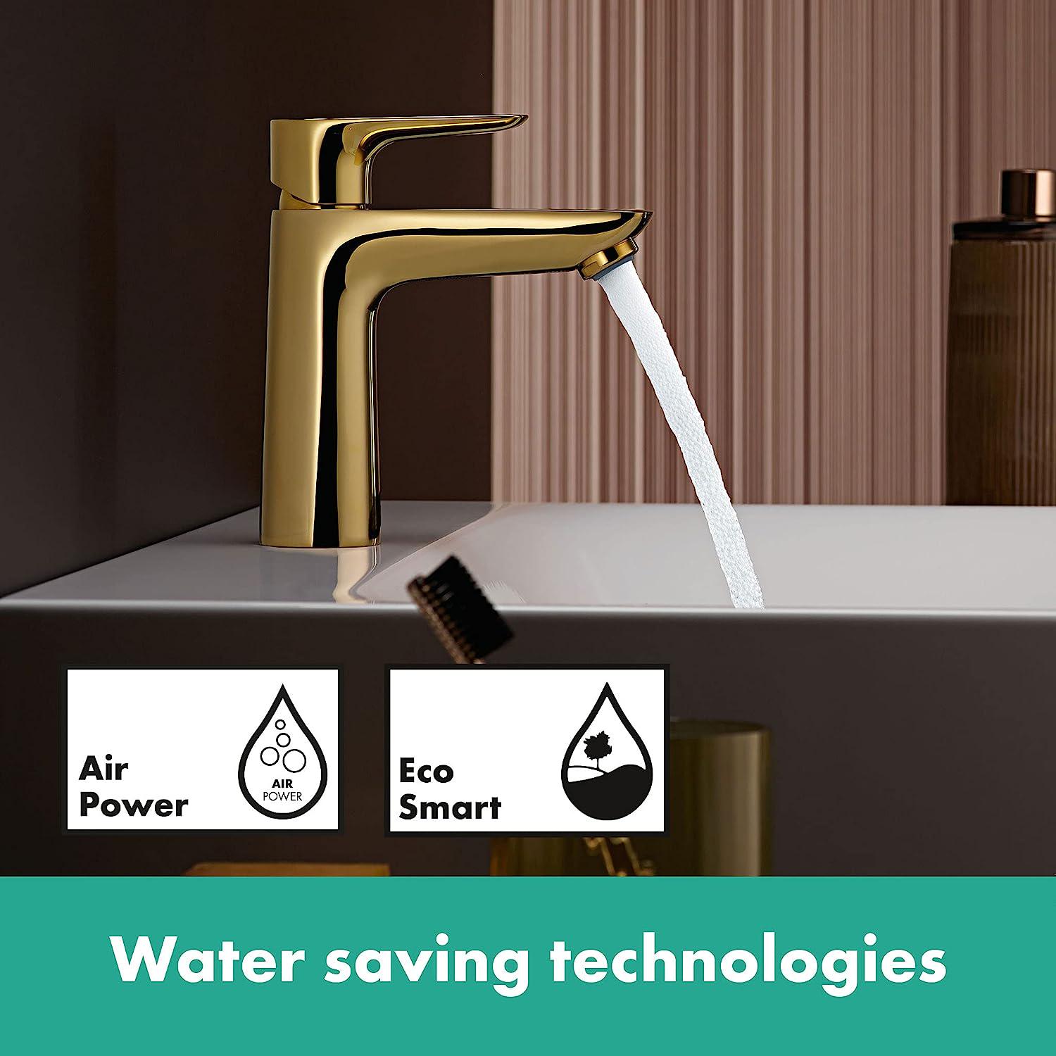 Смеситель для умывальника Hansgrohe Talis E 71712990 однорычажный Золотой (170765) - фото 3