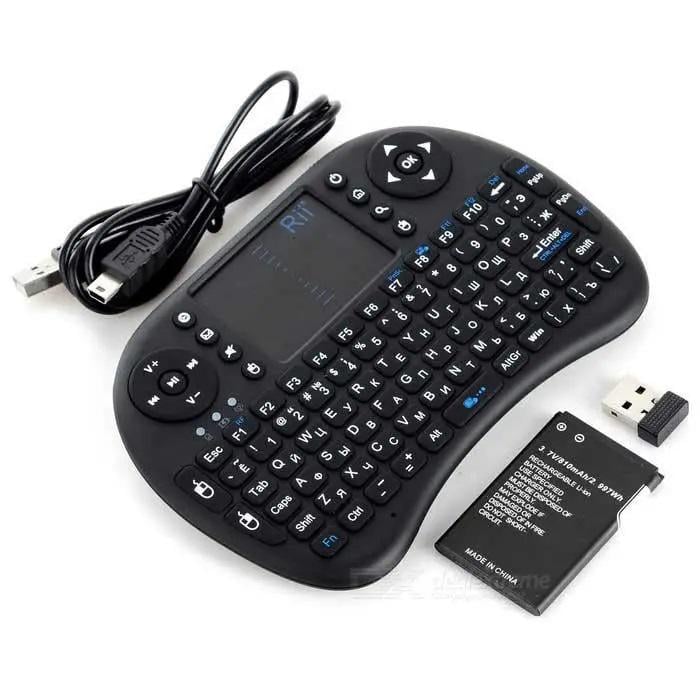 Клавиатура беспроводная для Smart TV RT-MWK08 мини 2в1 функциональный тачпад (2079257990)