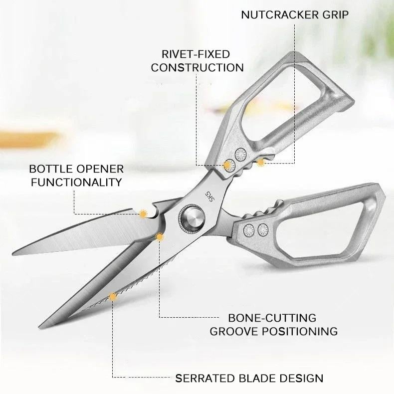 Кухонные ножницы WXCOO из нержавеющей стали (730943)SK5 - фото 3 Кухонные ножницы WXCOO из нержавеющей стали (730943)SK5 - фото 3