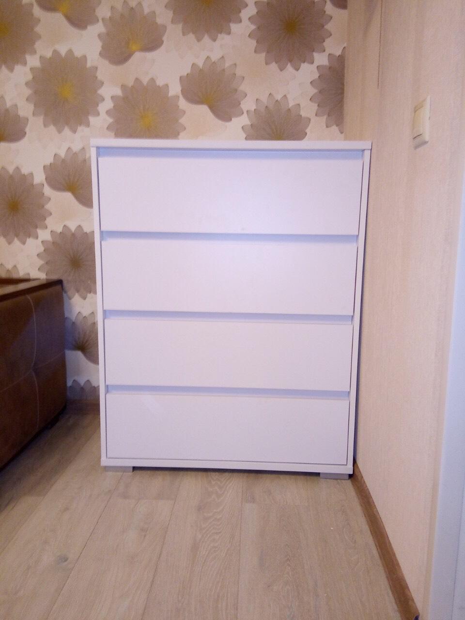 Комод Компаніт на 4 шухляди 80х42х103 см Німфея альба (5780127) - фото 3 Комод Компаніт на 4 шухляди 80х42х103 см Німфея альба (5780127) - фото 3