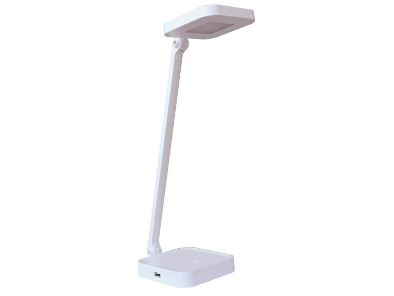 Настольная лампа LED Luxel TL-08B USB 8W Белый (16685)