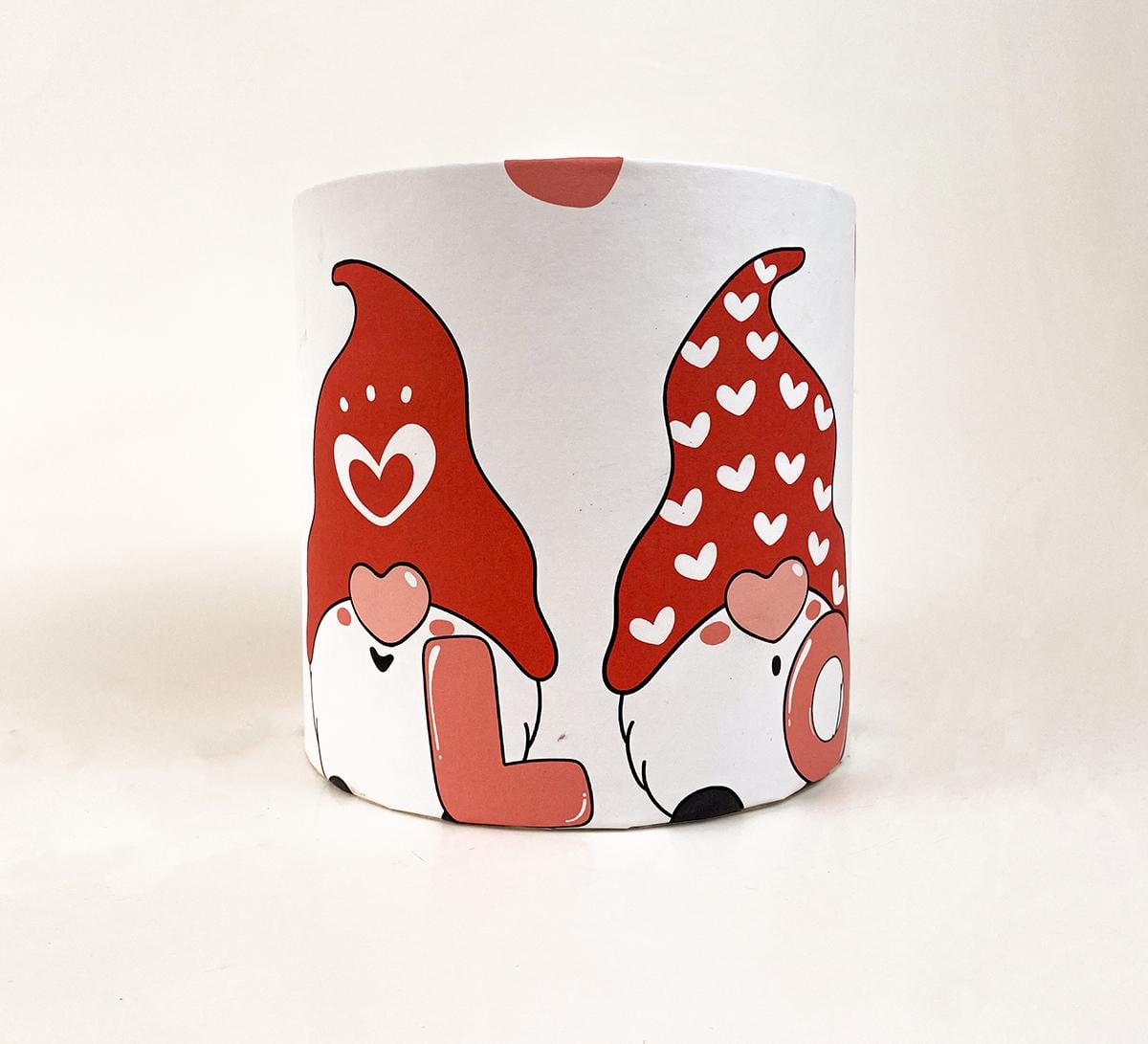 Коробка подарункова кругла "Гномик Love" 15х15 см (5753)