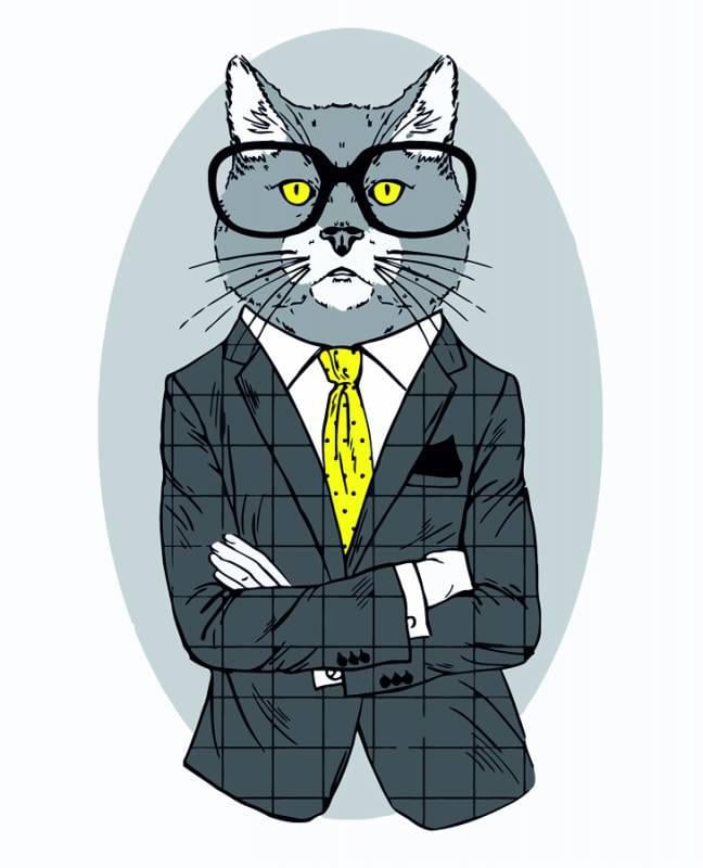 Картина по номерам Rosa Fashion Cat 35х45 см (Az-218677)