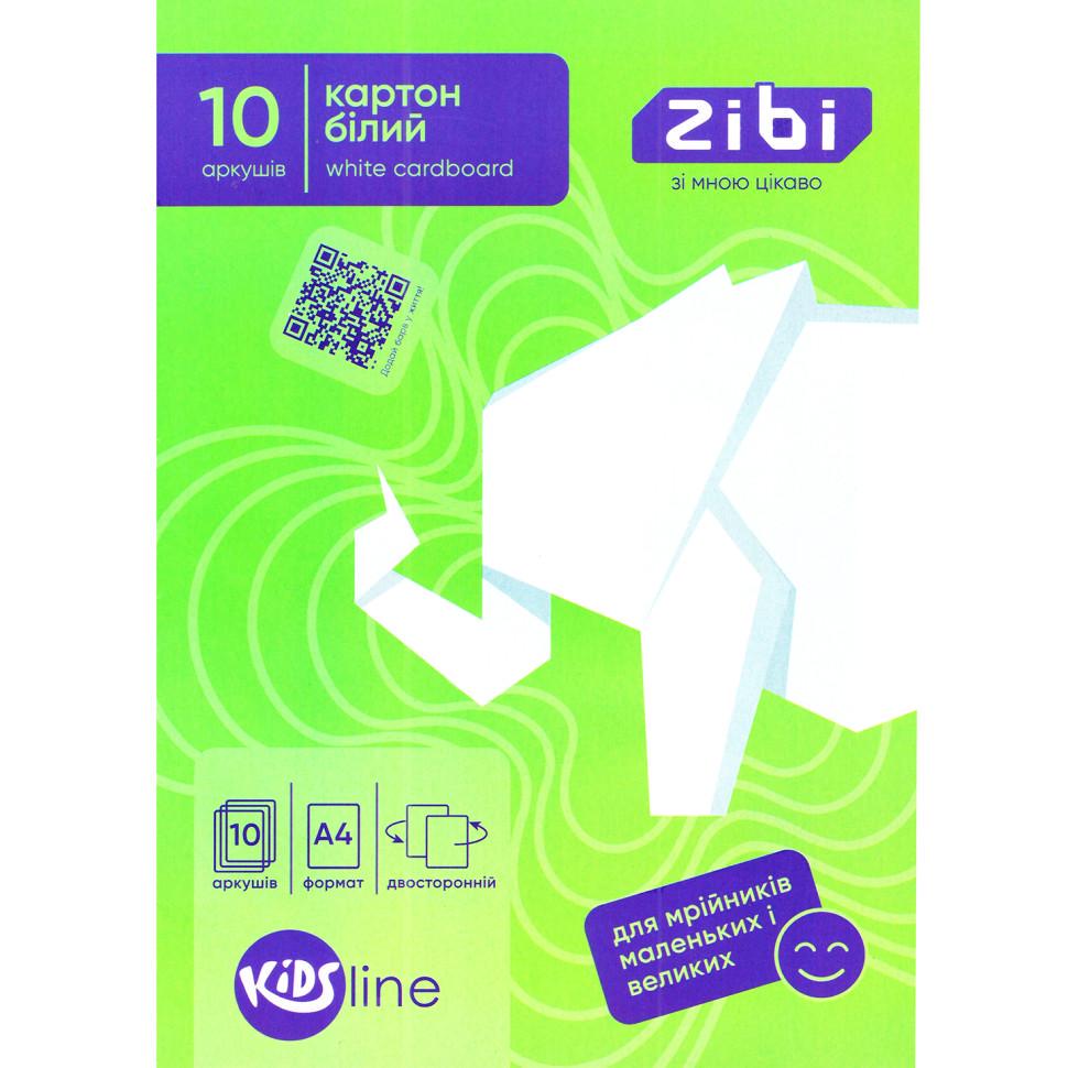 Картон двухсторонний ZiBi A4 10 л. Белый (MT-342-M-154)