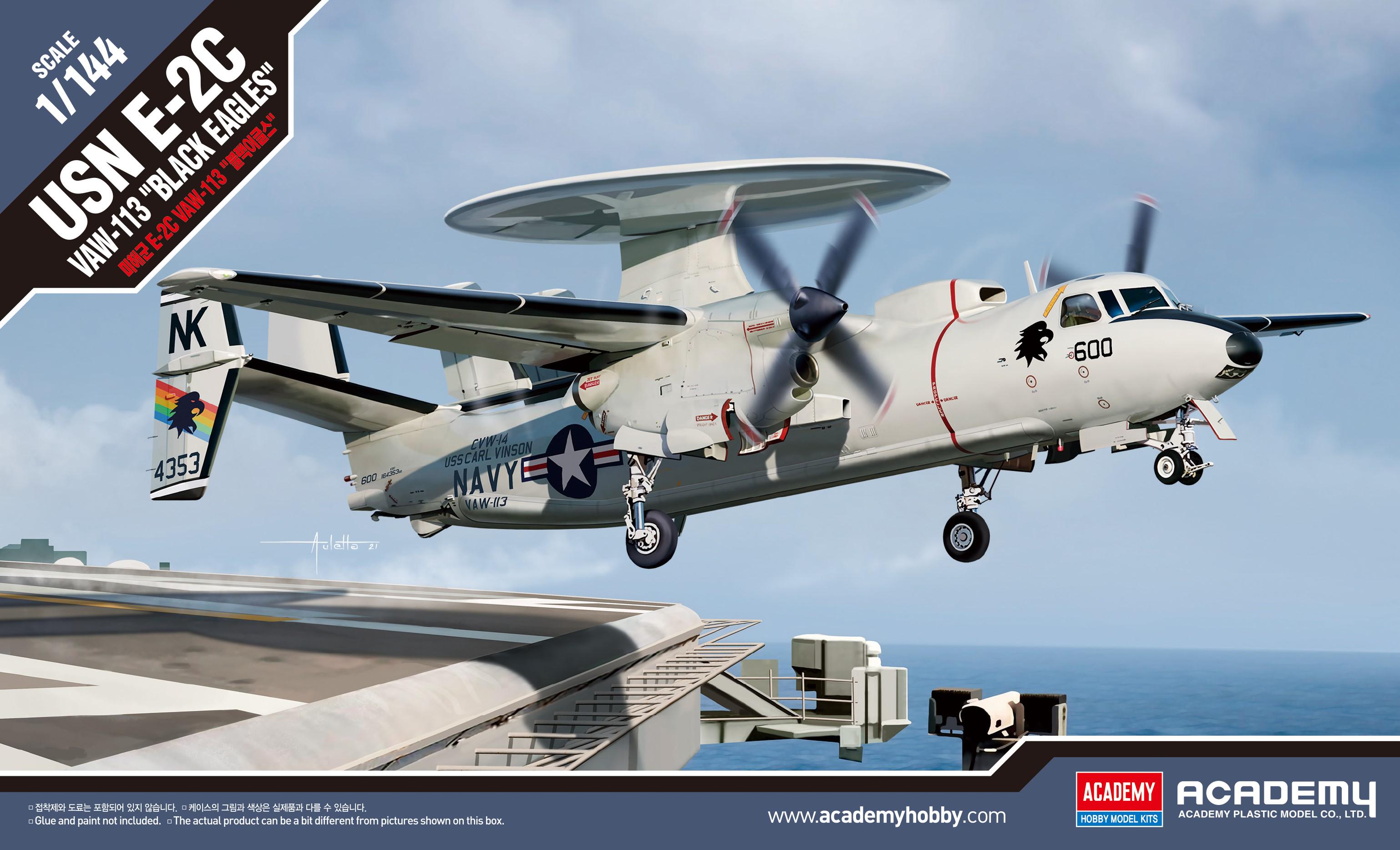 ᐉ Сборная модель Academy USN E-2C VAW-113 Black Eagles 1:144 (12623 ...