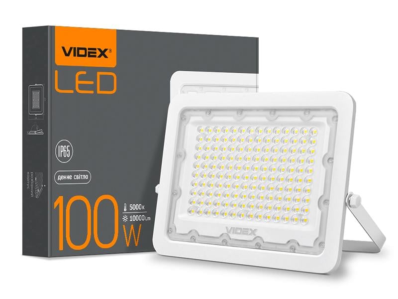 Прожектор светодиодный Videx F2e 100W 5000K 220V (VL-F2e-1005W) - фото 1