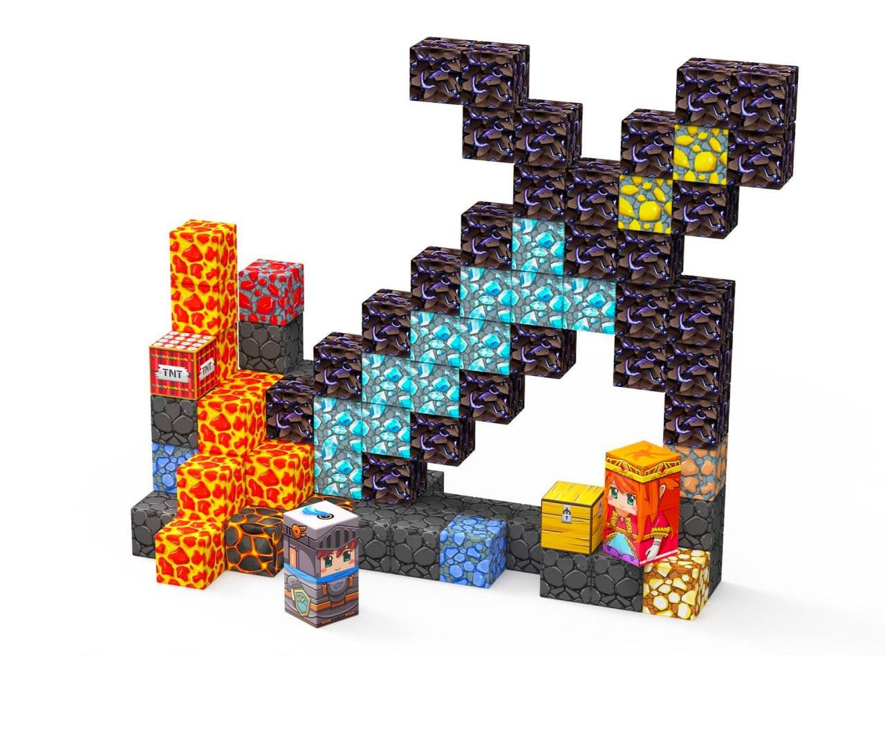 Конструктор магнитный Minecraft Меч на 100 деталей и сумка для хранения (048) Конструктор магнитный Minecraft Меч на 100 деталей и сумка для хранения (048)