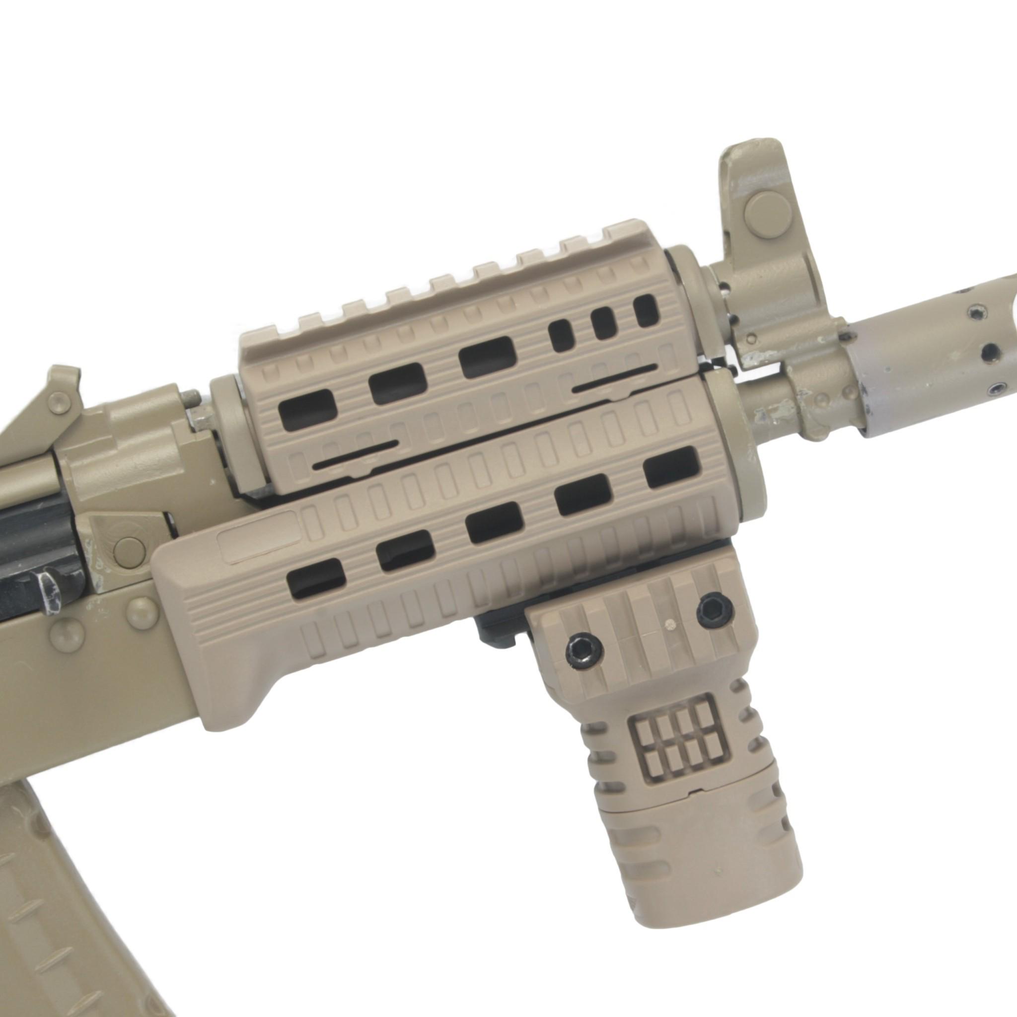 Цевье DLG-122 на АК-47 74 DLG Tactical полимерное 1 планка Picatinny 5 линий M-LOK Койот (241848) - фото 5