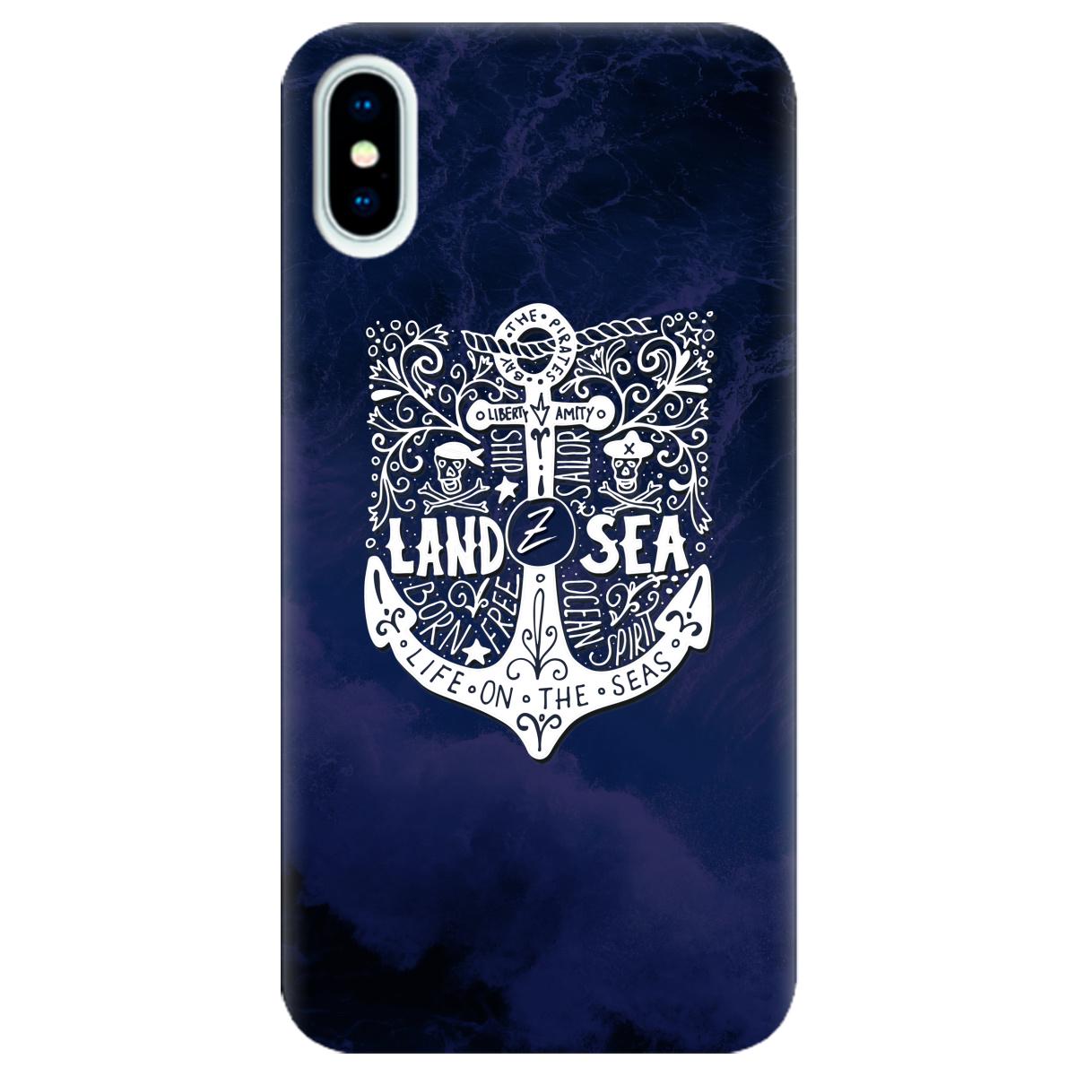 Силиконовый чехол Zorrov для Apple iPhone X - Sealand (10290050153033468)