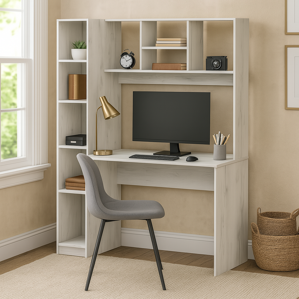 Стол письменный СП11 SENAM 1700х1550х500 мм ДСП Дуб Крафт Белый Стол письменный СП11 SENAM 1700х1550х500 мм ДСП Дуб Крафт Белый