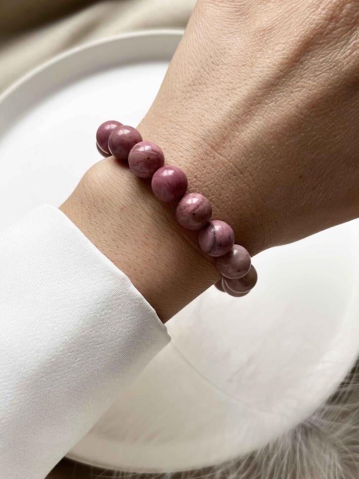 Браслет из родонита (3337)