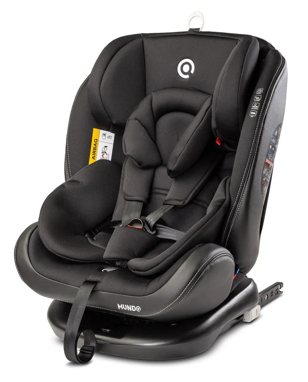 Автокресло детское Caretero Mundo Isofix 0-36 кг 81х44х44 см Черный (129887) - фото 3