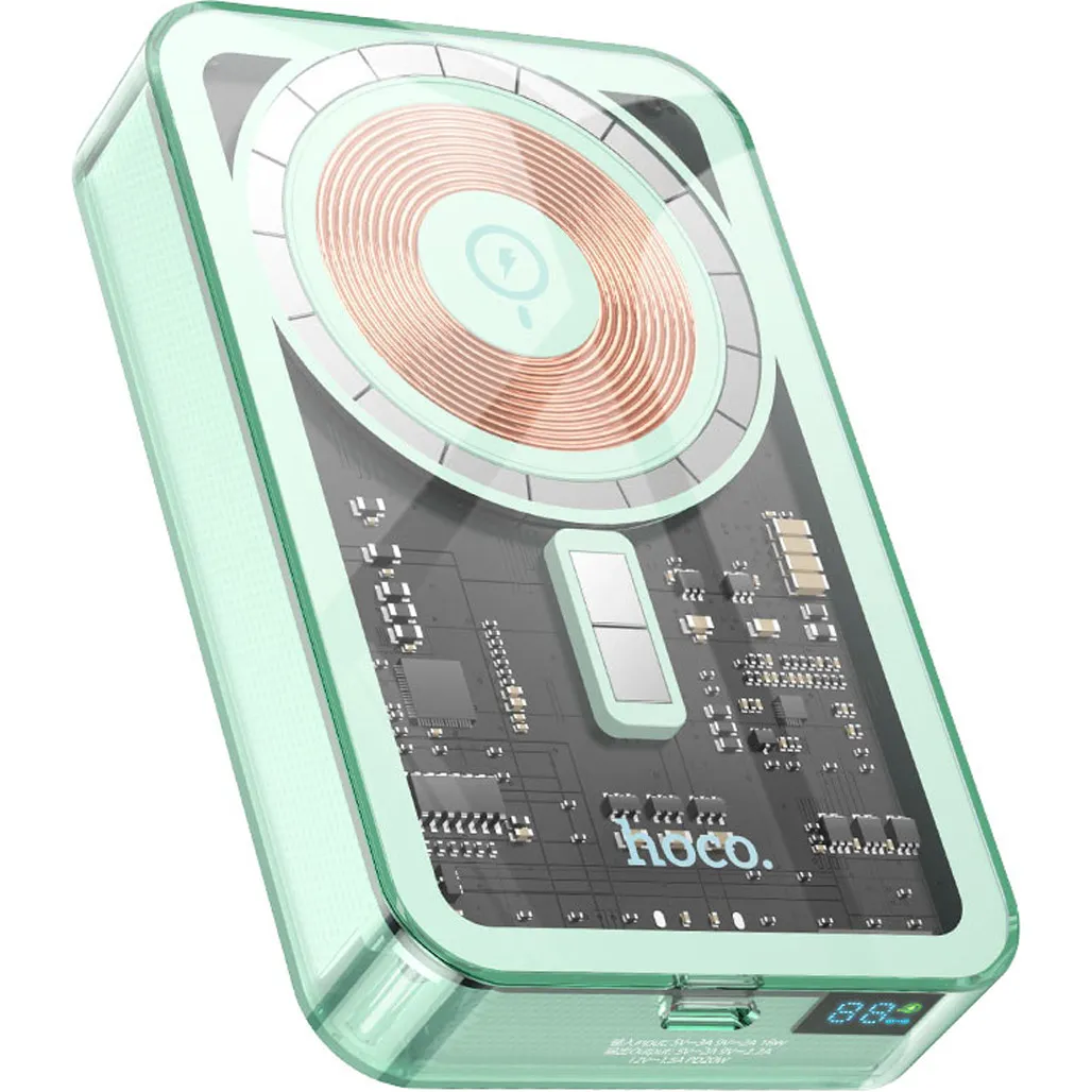 Внешний аккумулятор Hoco Q14A Ice Crystal MagSafe 10000 mAh 20W Blue (612128)