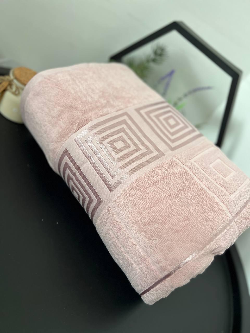 Простынь махровая евро 200х230 см Розовый (П4К-А-mahra-003-03)