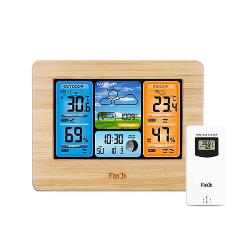 Метеостанция бытовая FanJu FJ3373 и выносной датчик 5.7" ЖК