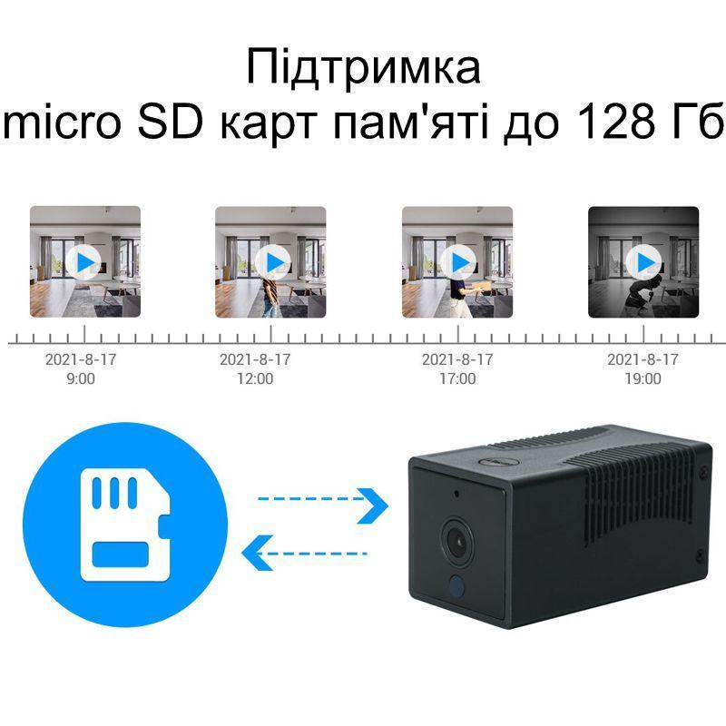 Мини-камера IP беспроводная Escam G17 с удалённым доступом аккумуляторная 2400mAh (10567650) - фото 6