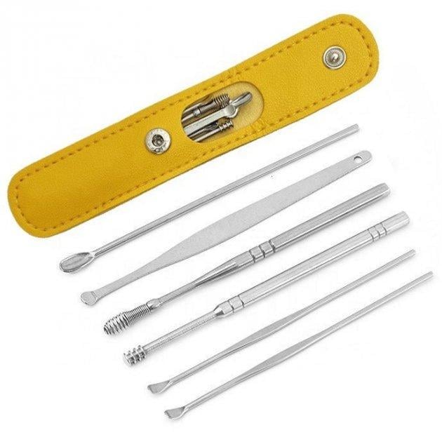 Набор для очистки ушей Lanbena 6 шт./1 уп. Желтый (KG-5884)