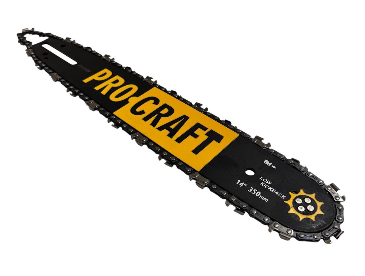 Комплект шина ланцюг для акумуляторної пилки Procraft PKA-40LI/Rupez RCS-40Li 35 см 52 ланки 3/8 крок 1,3 мм