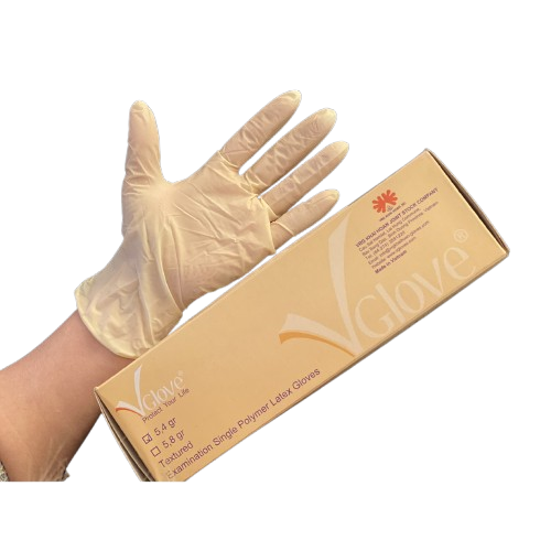 Рукавиці латексні Vglove без пудри М 100 шт. (1_4150)