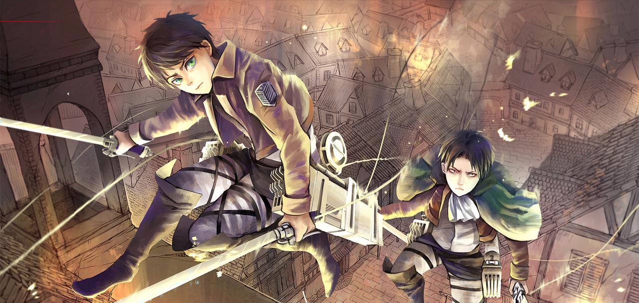 Чашка Geekland Attack on Titan Эрен Йегер и Леви Аккерман наступление (AT.02.65) - фото 5