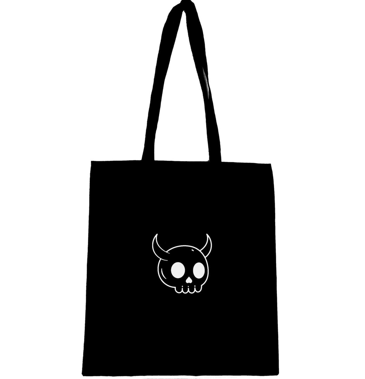 Эко-сумка с принтом Череп с рогами (192) Эко-сумка с принтом Череп с рогами (192)