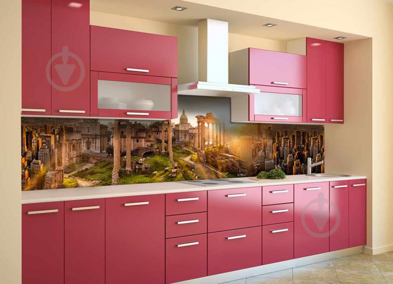 Скинали на кухню Zatarga «Рассвет над городом» 600х2500 мм виниловая 3Д наклейка кухонный фартук самоклеящаяся Z180535 Скинали на кухню Zatarga «Рассвет над городом» 600х2500 мм виниловая 3Д наклейка кухонный фартук самоклеящаяся Z180535