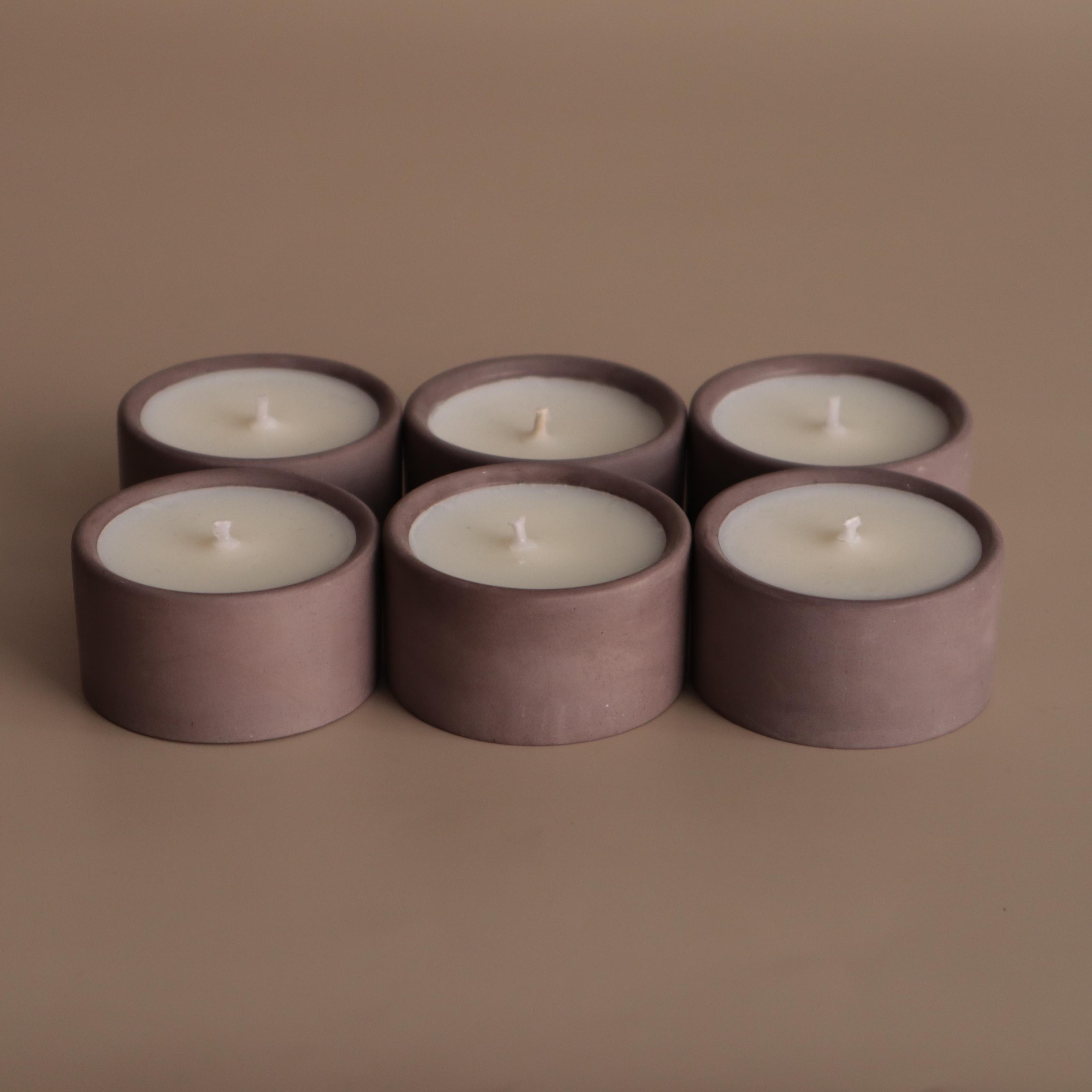 Подарунковий набір чайних аромасвічок Wax Harmony Ваніль 20 г Коричневий (3000162)