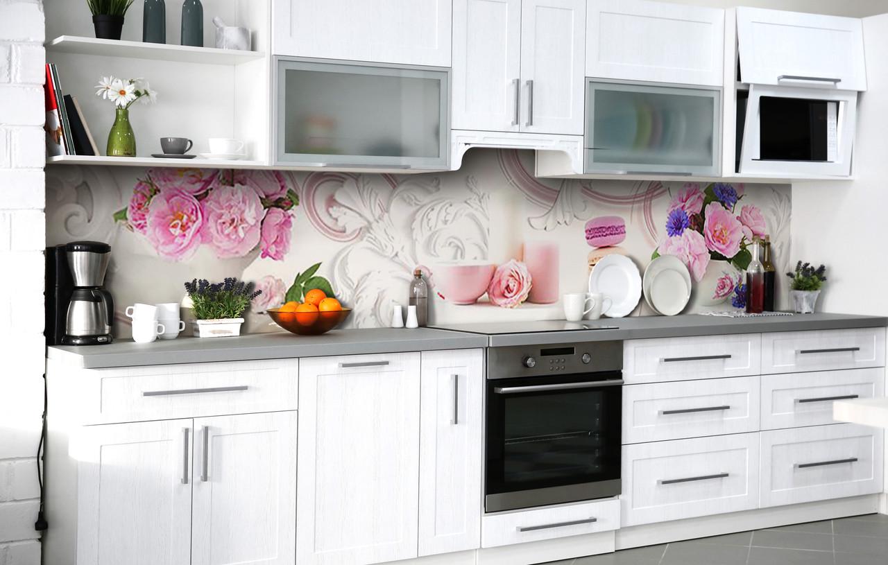 Кухонный фартук Нежный вкус виниловый самоклеющийся 65х250 см