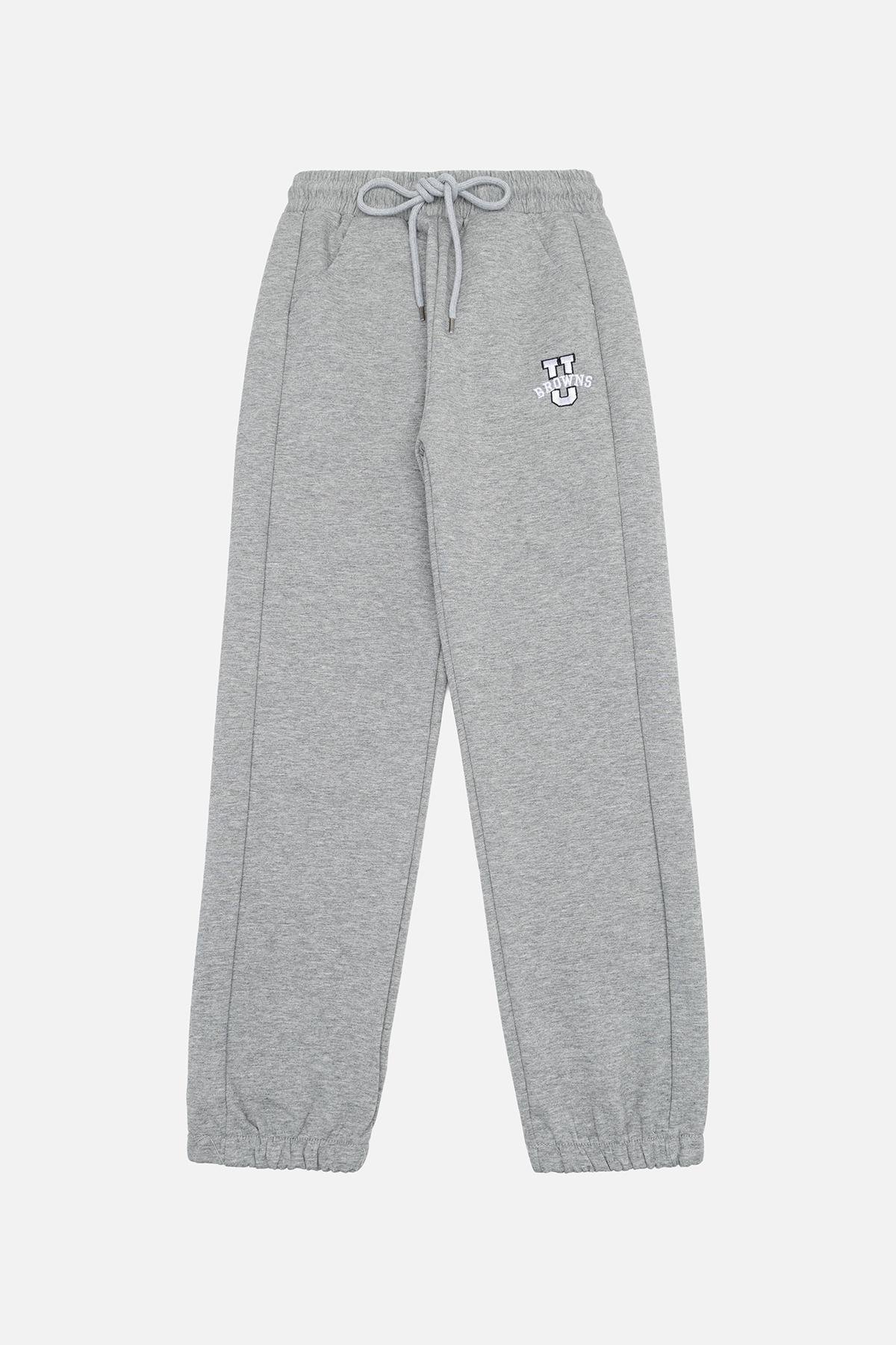 Брюки спортивные для девочки 164 см Серый (SKT000968688)