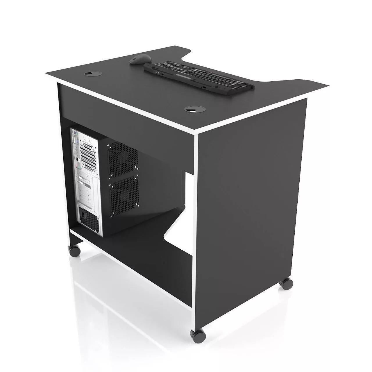 Стол компьютерный XGamer MINI XG 08 Черный с белым (12863724) - фото 4