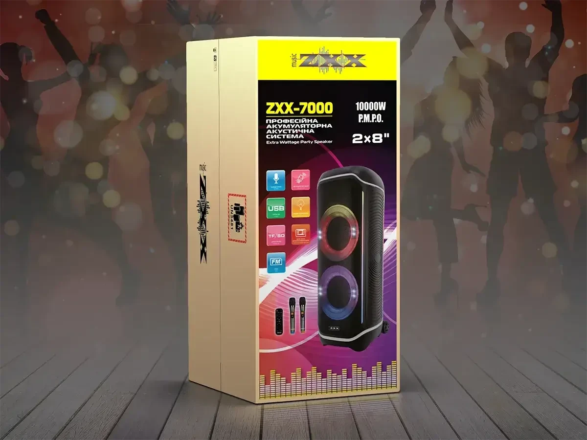 ᐉ Портативная акустическая колонка ZXX 7000 120 Вт 2x8