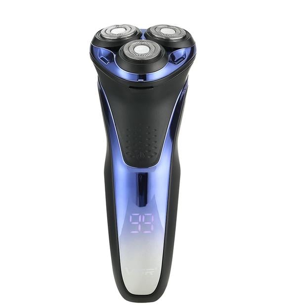 Електробритва VGR V306 для вологого та сухого гоління Чорний/Фіолетовий