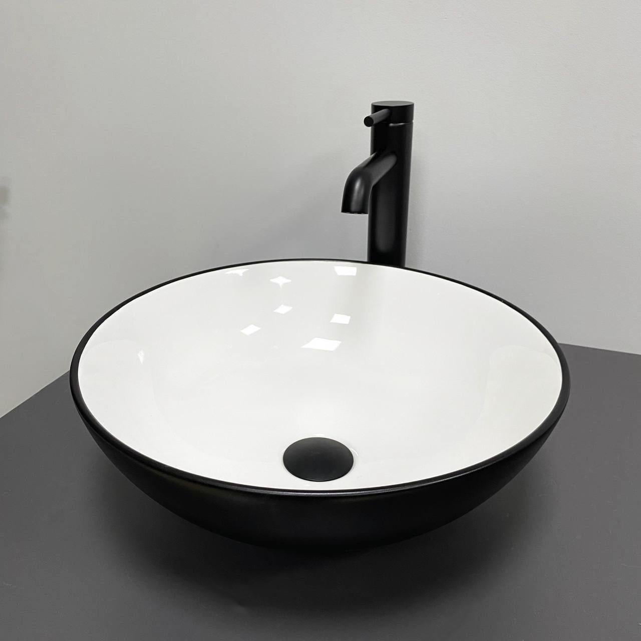 Умывальник накладной VBI AMALFI Black/White (2808389405)