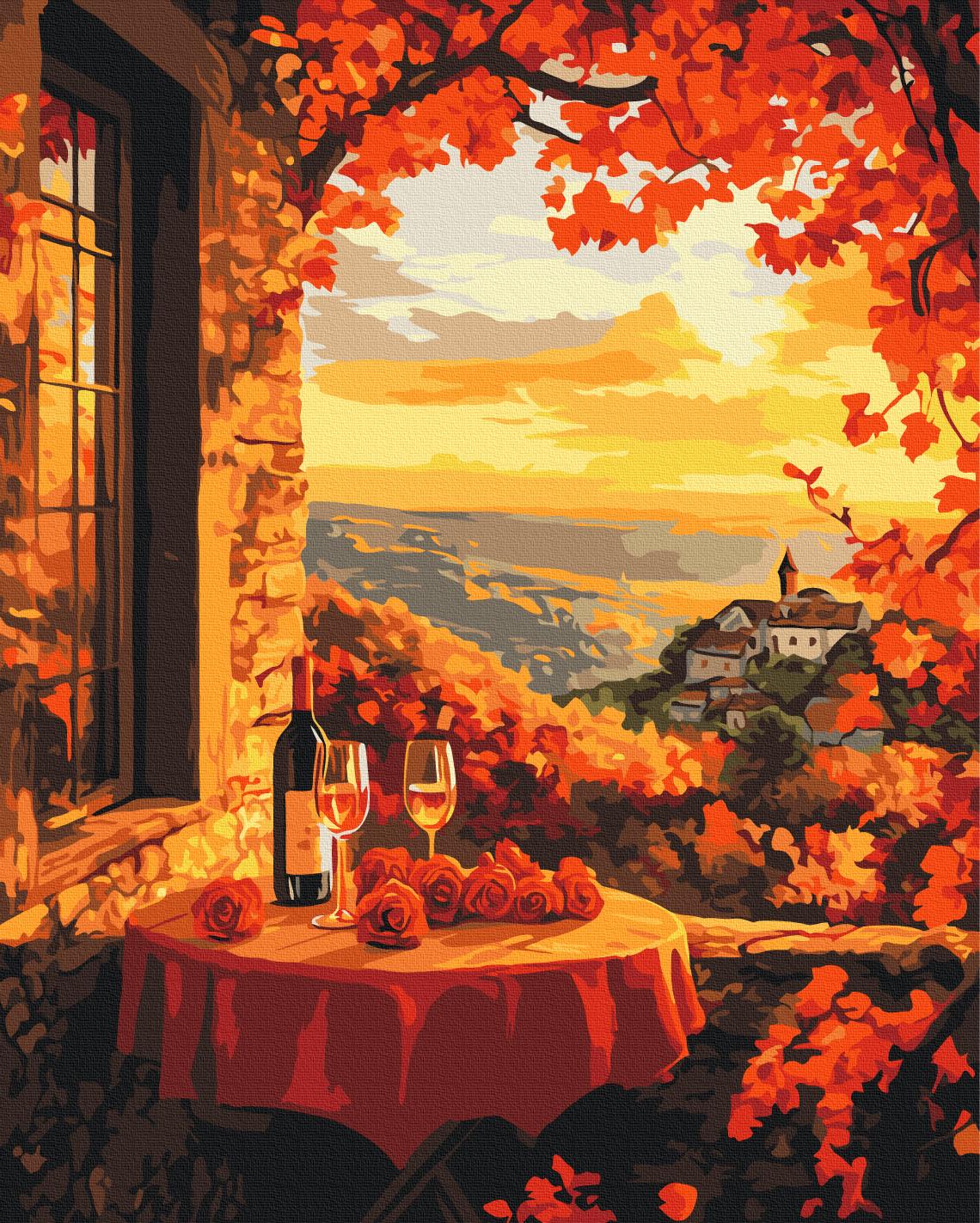 Картина за номерами Brushme Осіння романтика 40x50 см (BS54398) Картина за номерами Brushme Осіння романтика 40x50 см (BS54398)