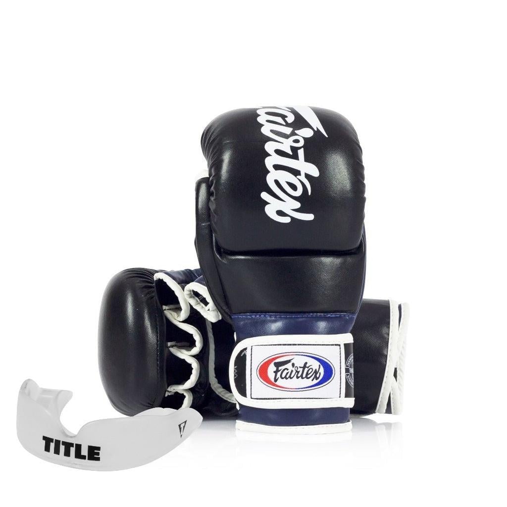 Перчатки греплинговые для ММА FAIRTEX FGV18 XL Black/Blue (3019820678)