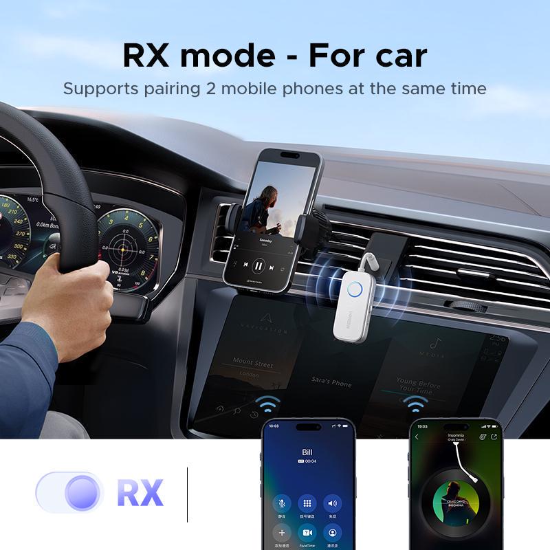 Трансмітер Ugreen Bluetooth 5.4 3.5 мм 18 годин Білий (45812) - фото 7 Трансмітер Ugreen Bluetooth 5.4 3.5 мм 18 годин Білий (45812) - фото 7