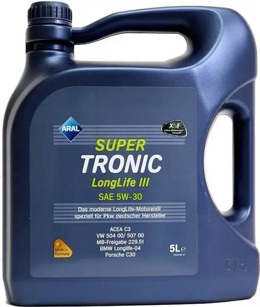 Моторна олива ARAL SuperTronic Longlife III C3 5W-30 5 л (152A0E)