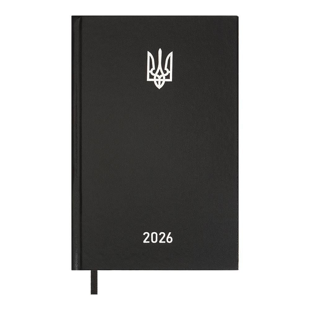 Дневник датированный 2026 Buromax Airy A5 320 стр. Черный (BM.21165-01)