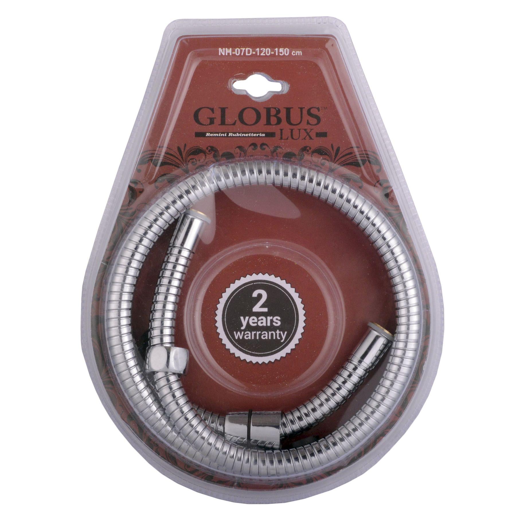 Шланг для душа в металлической оплетке Globus Lux NH-07D-120-150 000021936 1500 мм Хром (115016)