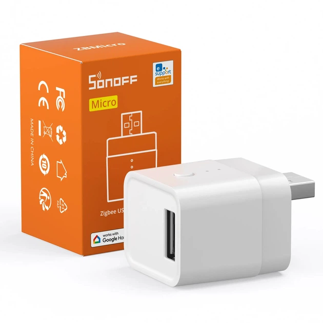 Адаптер с функцией реле SONOFF ZBMicro USB Smart Adapter White - фото 2 Адаптер с функцией реле SONOFF ZBMicro USB Smart Adapter White - фото 2