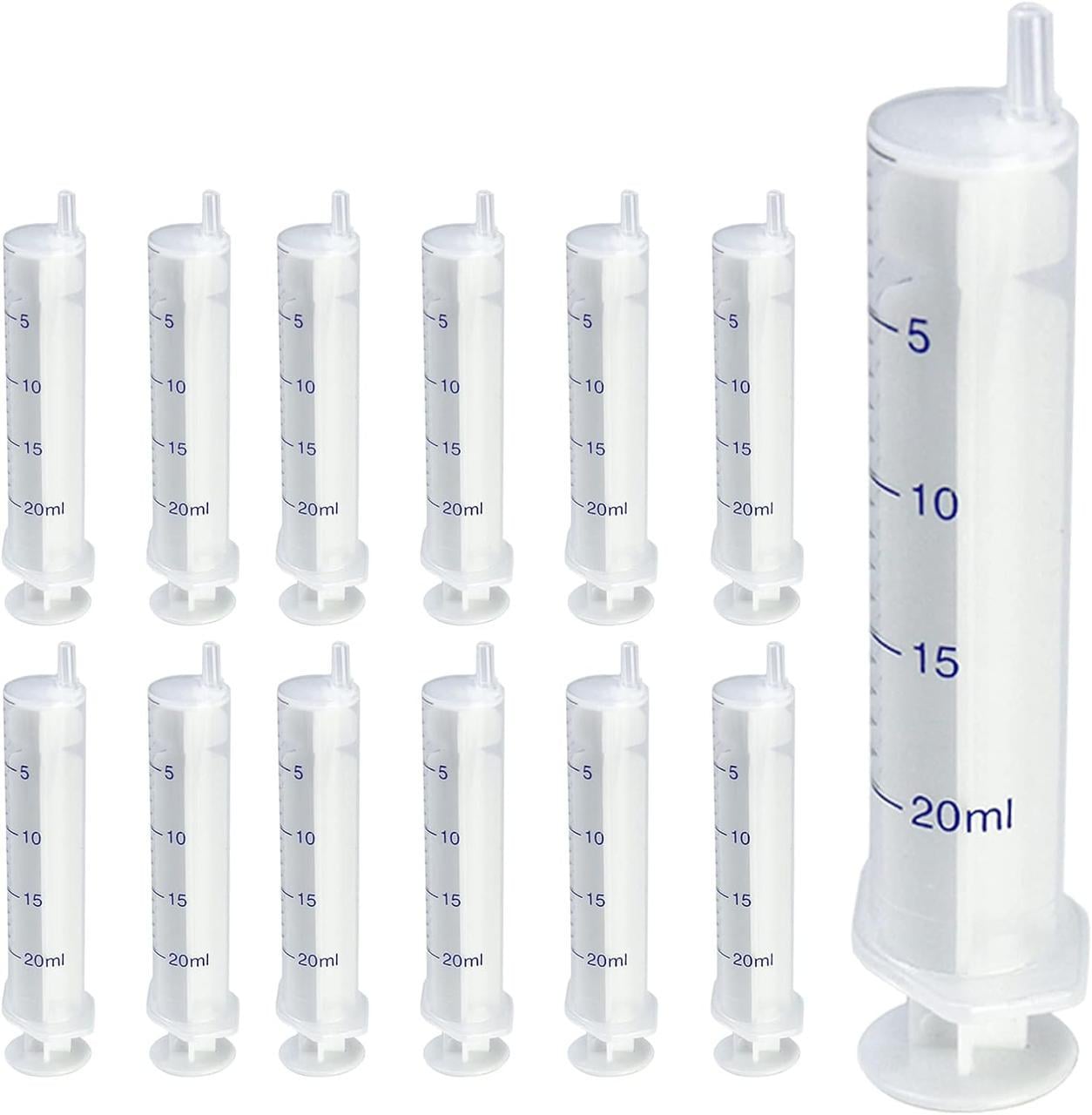 Шприц Люєра без голки та без гумового кільця 12 шт. 20 мл