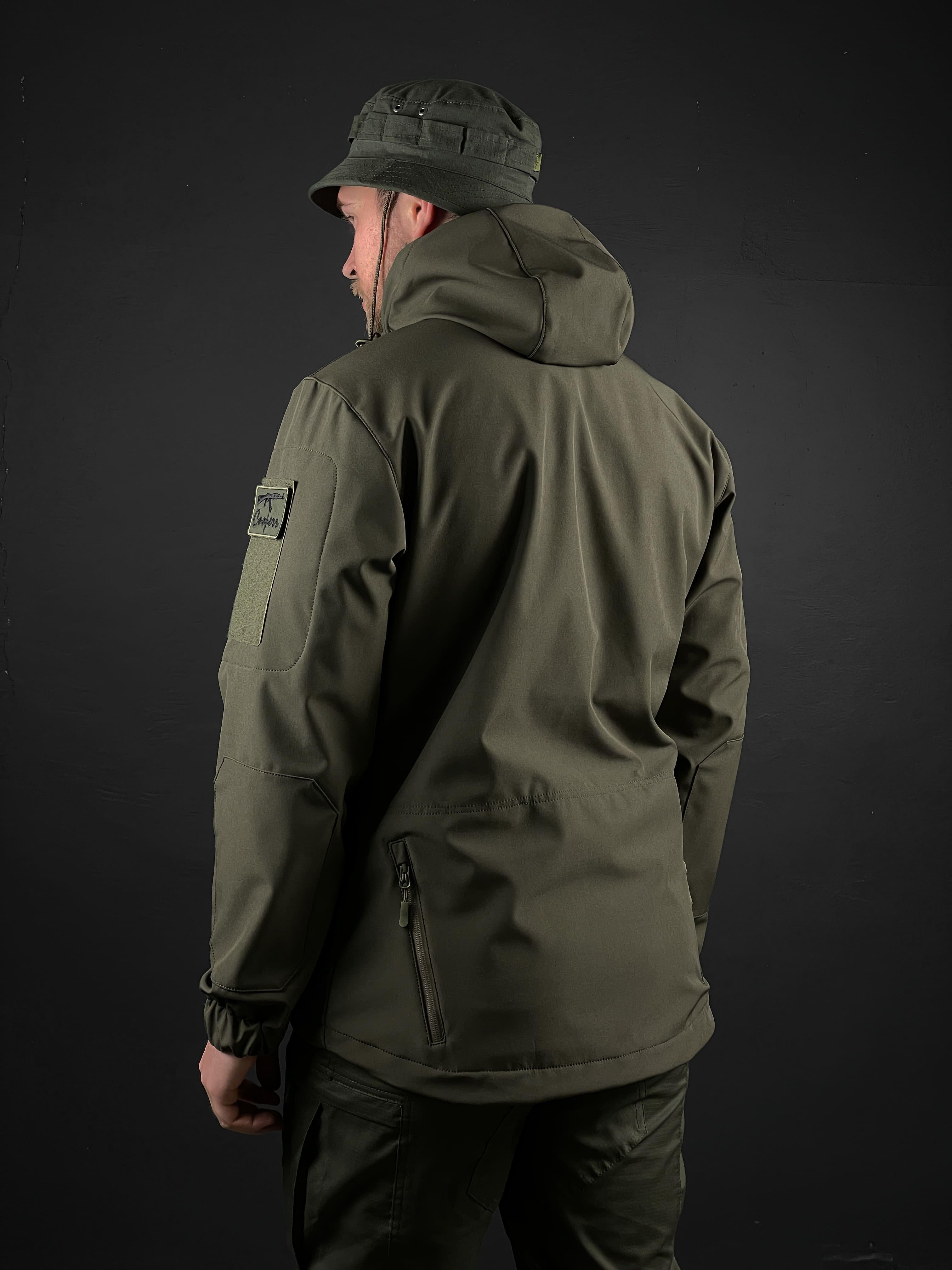 Куртка военная COOPERR Soft Shell II L Олива (KUR-1.3.L) - фото 6