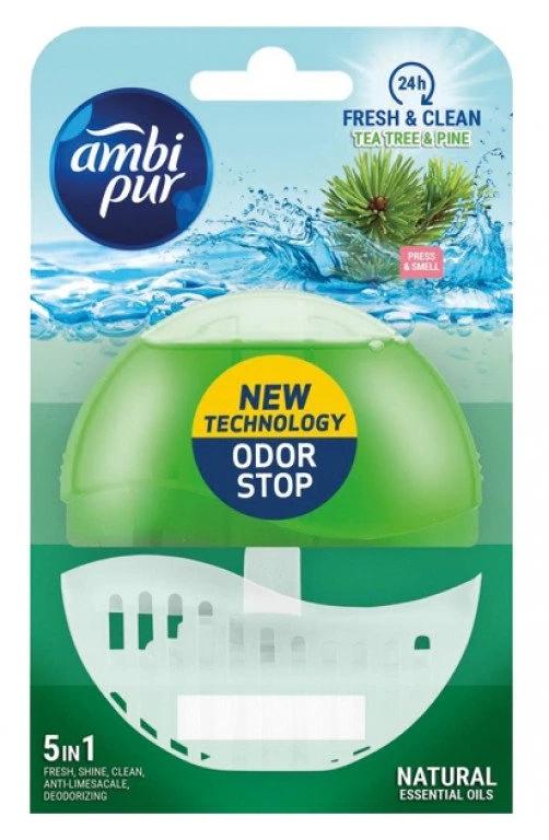 Подвеска для очистки унитаза Ambi Pur с ароматом хвои и чайного дерева 55 мл (129916) Подвеска для очистки унитаза Ambi Pur с ароматом хвои и чайного дерева 55 мл (129916)