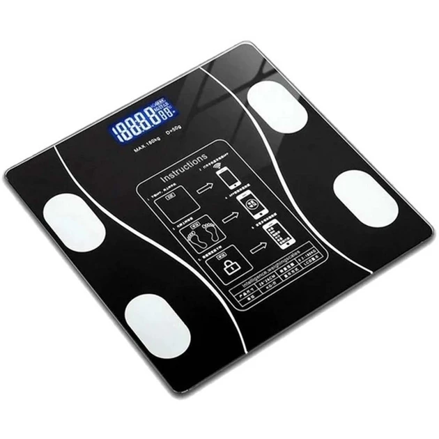 Ваги підлогові SmartFit Bluetooth з додатком до 180 кг (29818998)