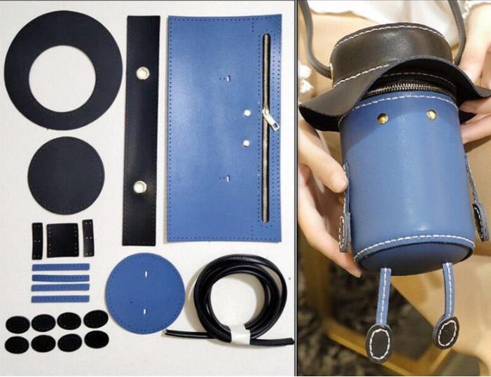 Набор для создания сумки человечек 17,5х8,5 см Синий (8708) - фото 2 Набор для создания сумки человечек 17,5х8,5 см Синий (8708) - фото 2